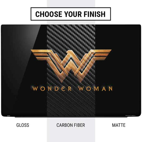 DC Comics Wonder Woman Gold Emblem Dell Vostro Skin